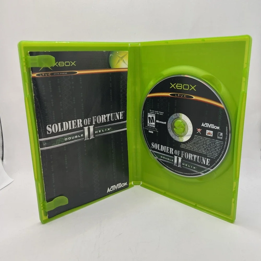Soldier of Fortune II: Double Helix (Microsoft Xbox, 2003) CIB DISC MINT